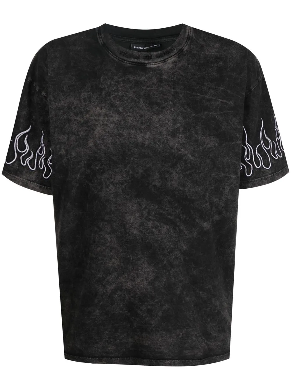 

Vision Of Super playera con llamas estampadas - Gris