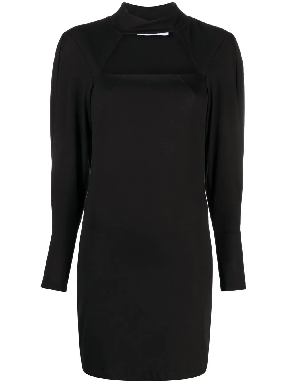 

IRO vestido con cuello cuadrado - Negro