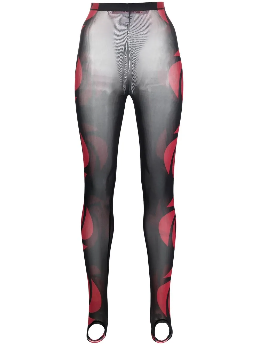 

Chopova Lowena leggins con estampado abstracto - Negro