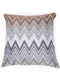 Missoni Home Birmingham zigzag-jacquard cushion - Blue