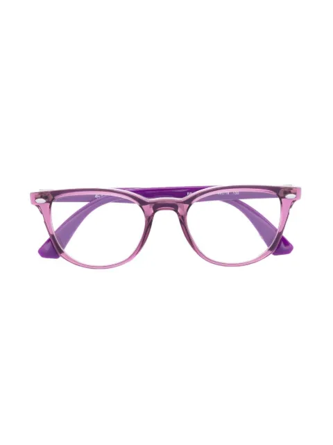 RAY-BAN JUNIOR transparent-frame square-frame glasses