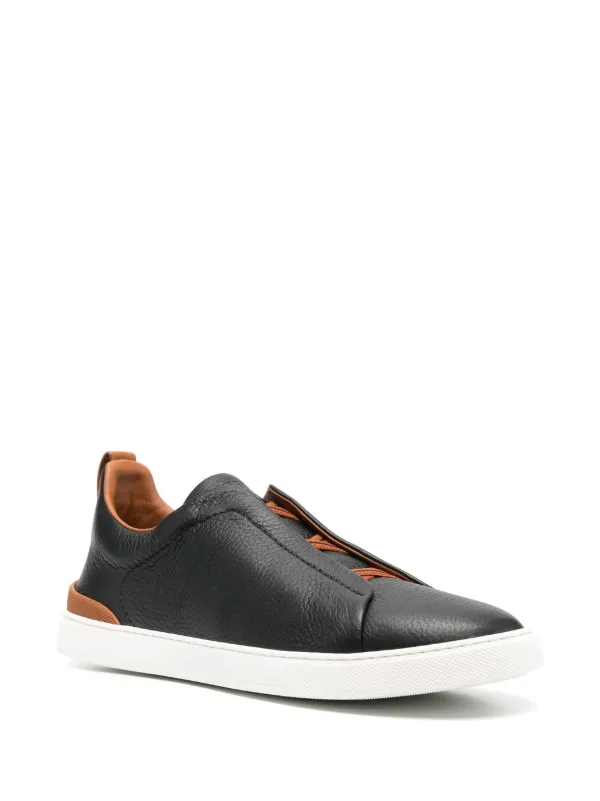 Zegna Triple Stitch low-top Sneakers | Blue | FARFETCH RO
