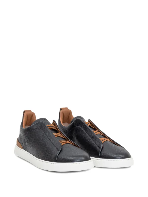 Zegna Triple Stitch スニーカー | ブルー | FARFETCH JP