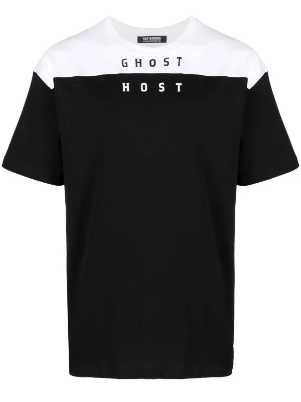 Raf Simons Ghost Host two-tone T-shirt - Farfetch