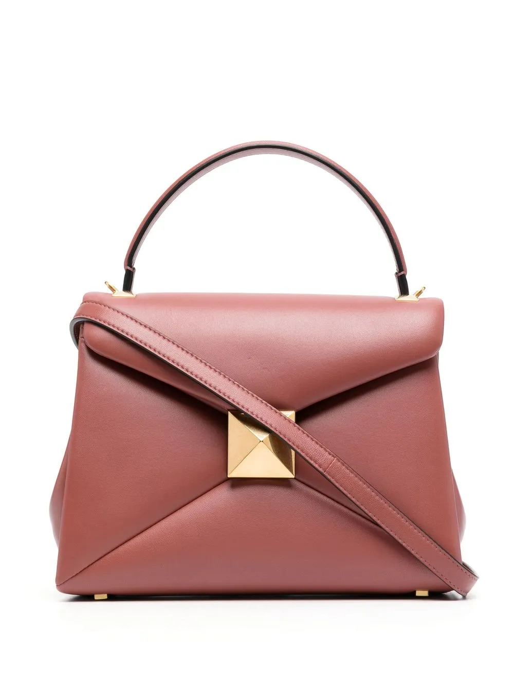 

Valentino Garavani One Stud leather tote bag - Brown