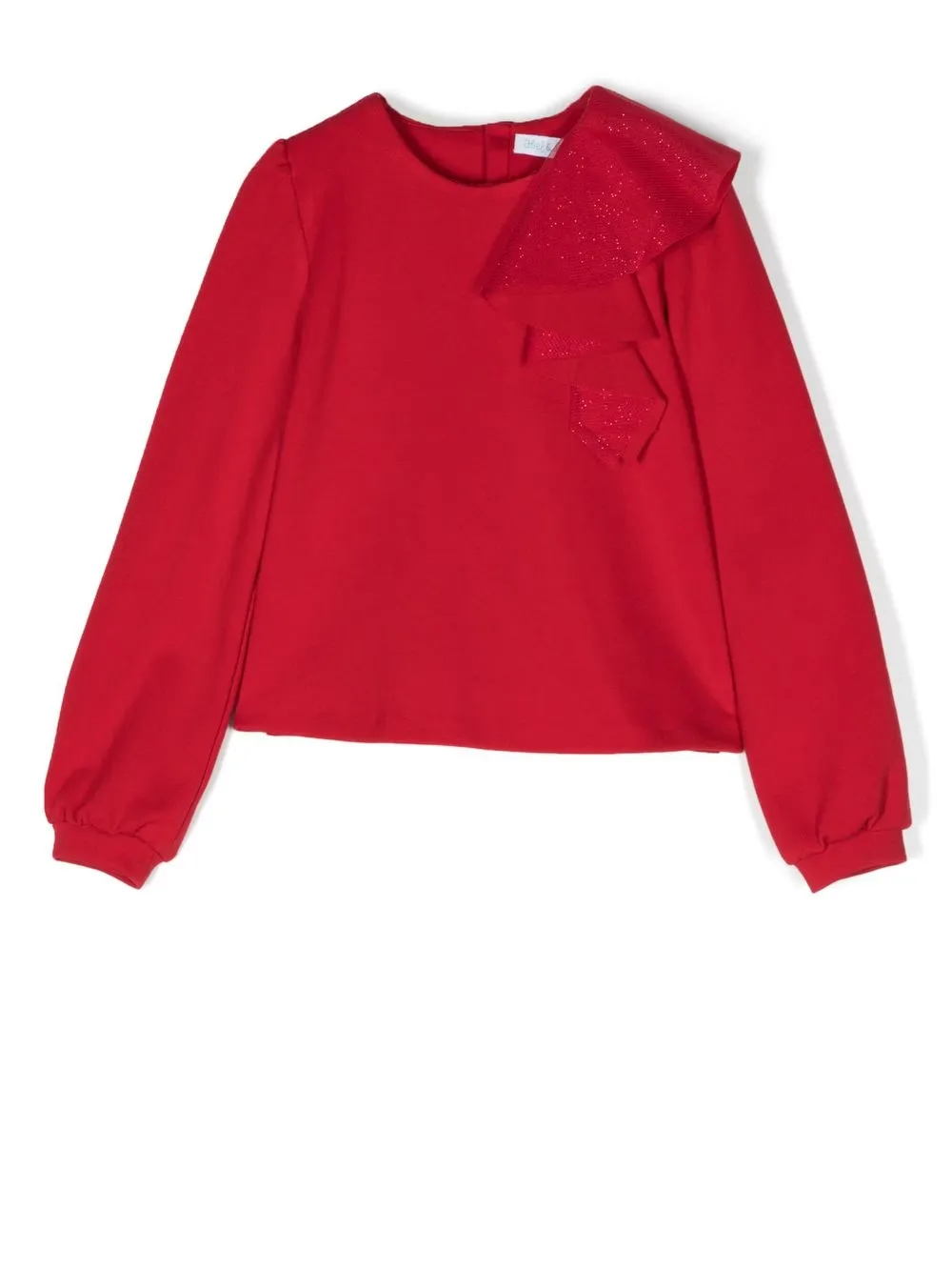 

Abel & Lula blusa manga larga drapeada - Rojo