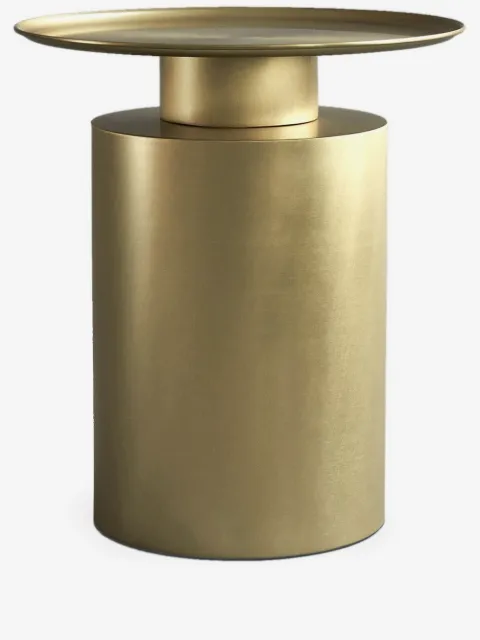 101 Copenhagen brass tall pillar table