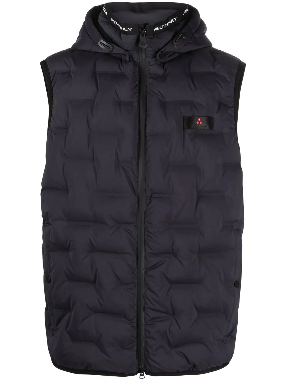 

Peuterey logo-patch padded gilet - Blue