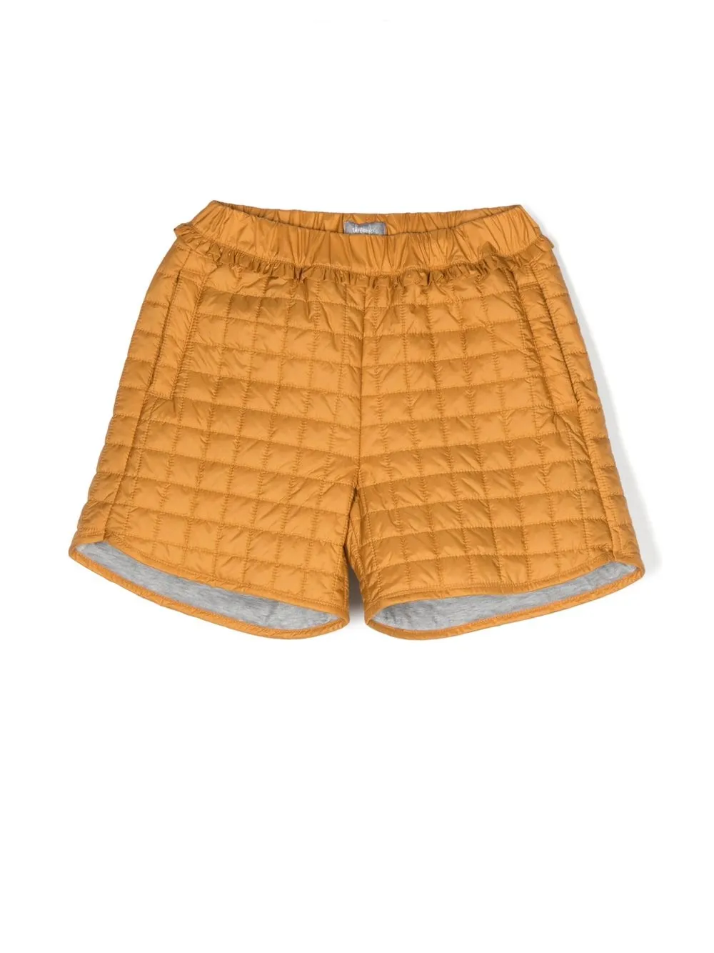 

Il Gufo shorts capitonados con motivo de cuadrícula - Naranja