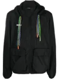 AMBUSH drawstring hooded jacket - Black