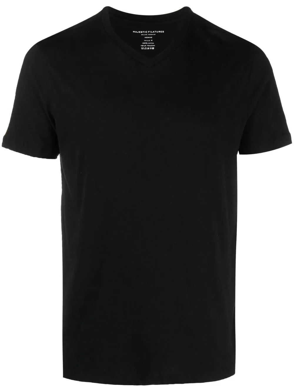 

Majestic Filatures playera con cuello en V - Negro