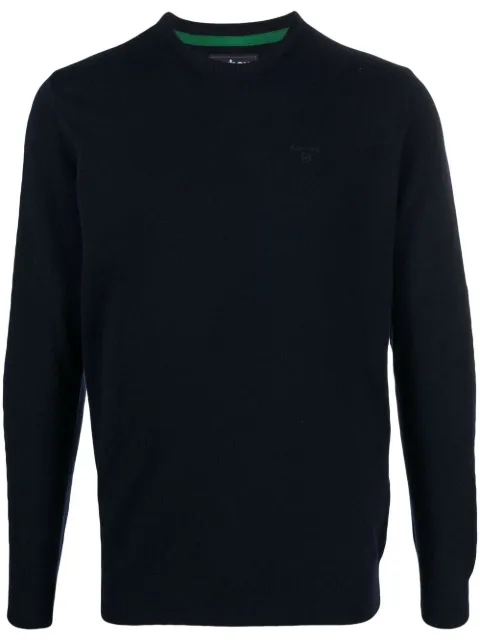 Barbour logo-embroidered wool sweater 