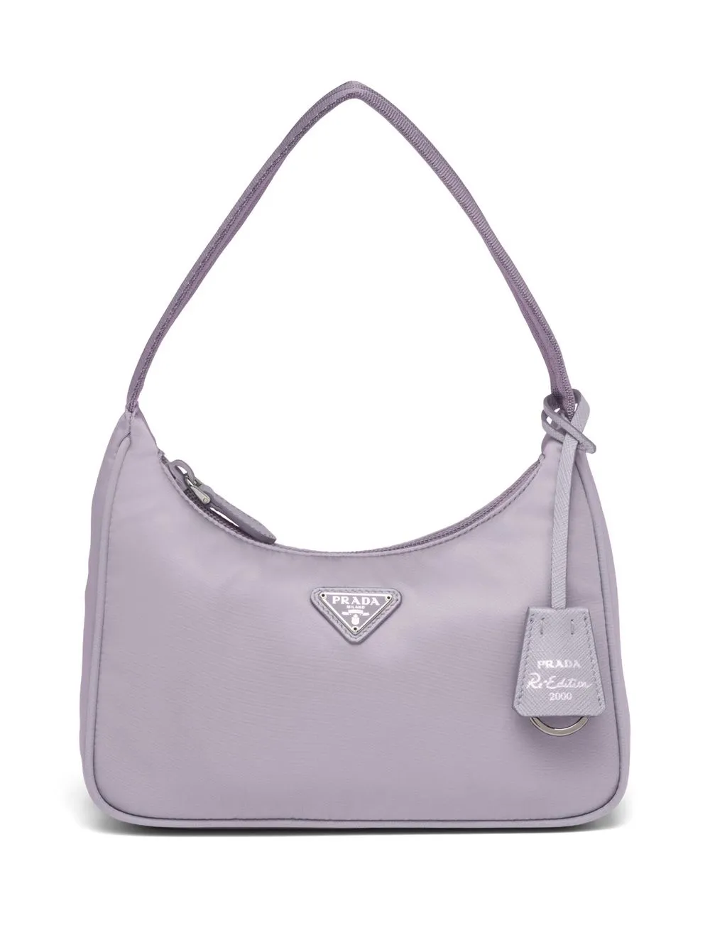 

Prada bolsa mini con placa del logo - Morado