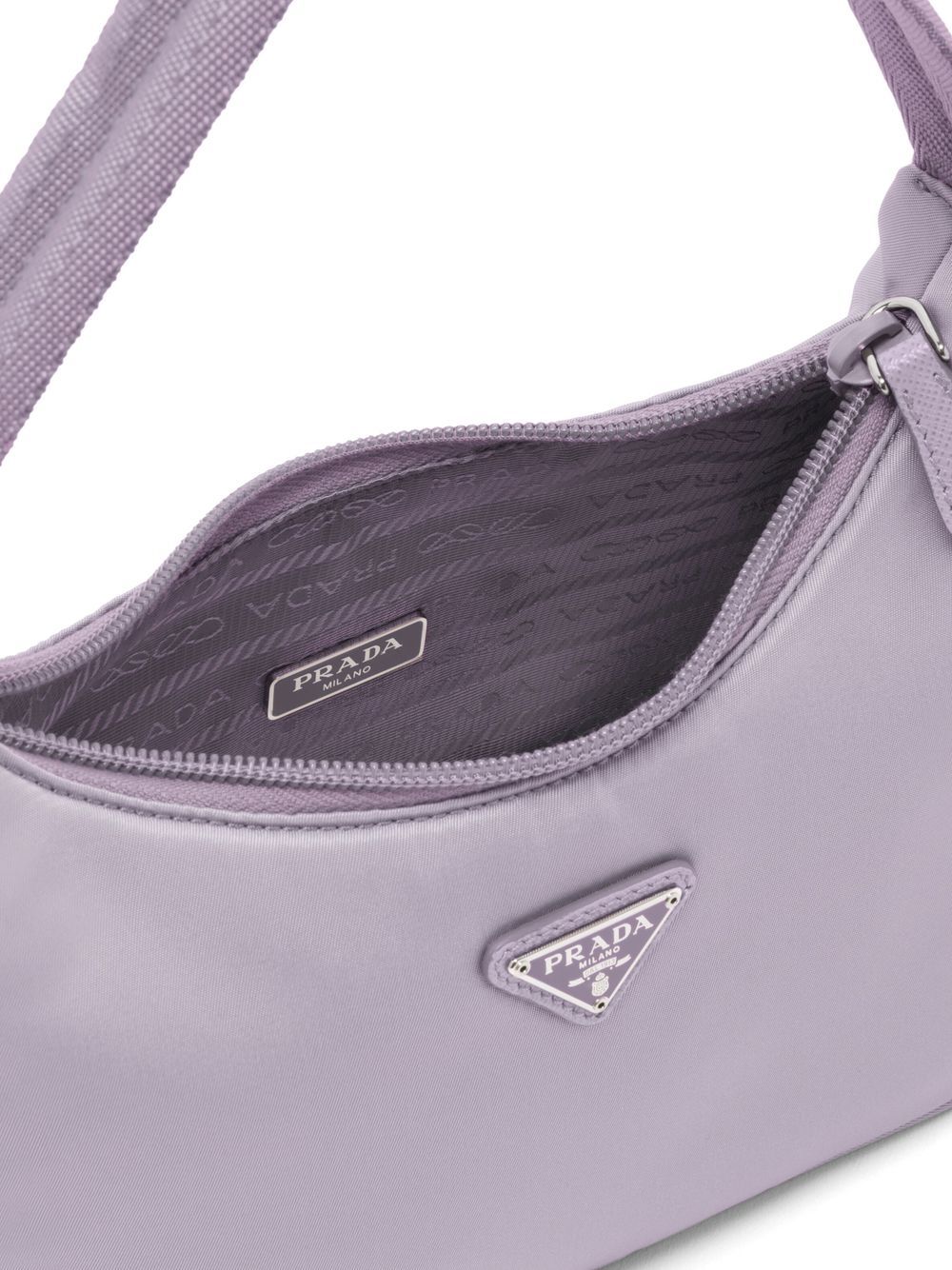 Shop Prada Re-edition 2000 Re-nylon Mini Bag In Violett