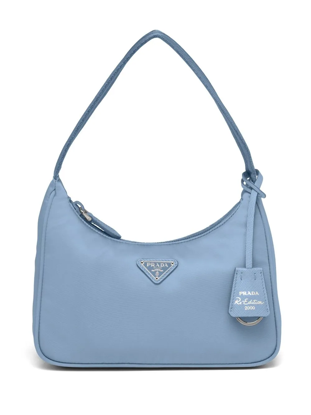 Prada mini sac à plaque logo - Bleu Top Merken Winkel