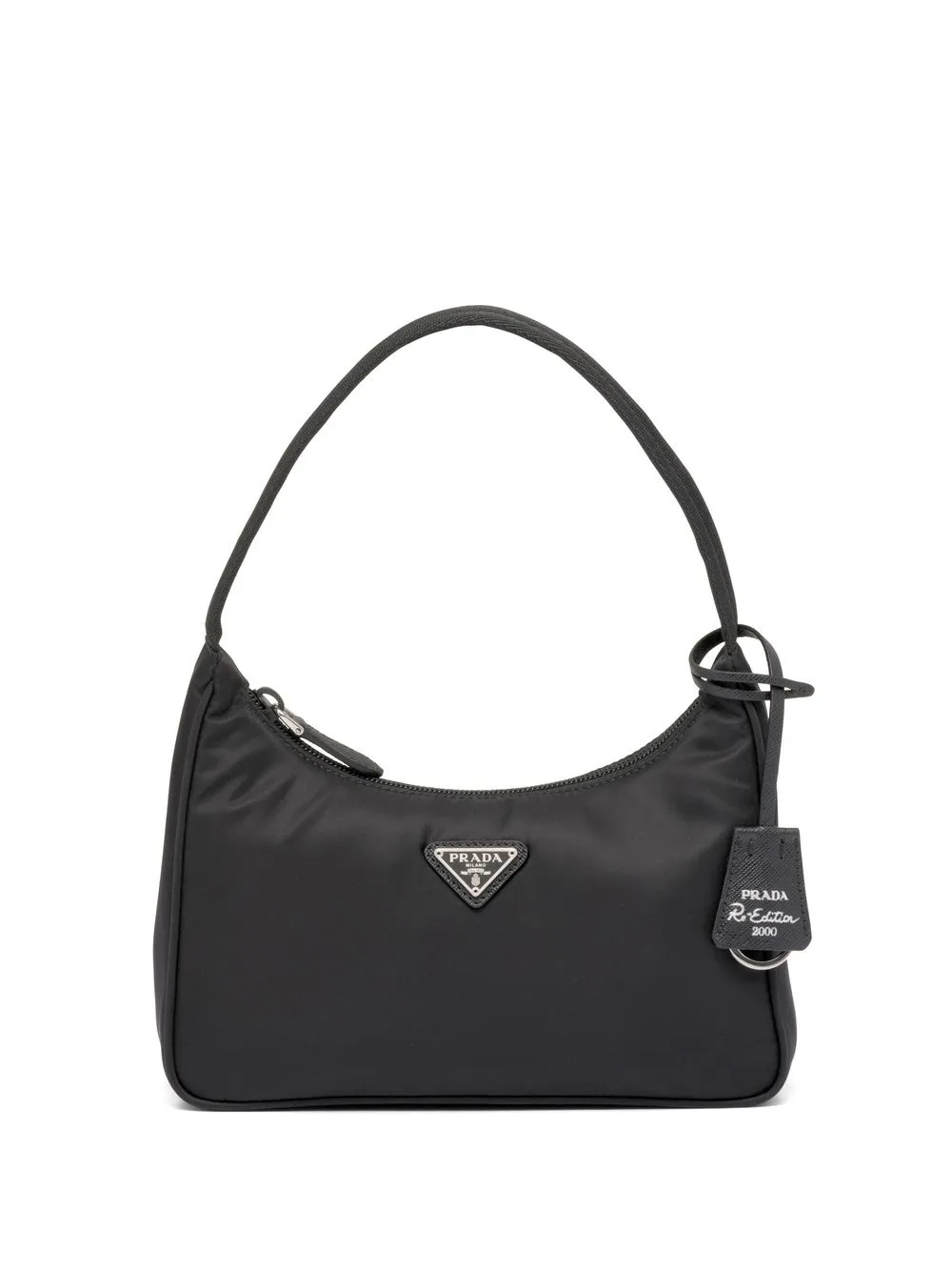 Prada mini sac à plaque logo - Noir Top Merken Winkel