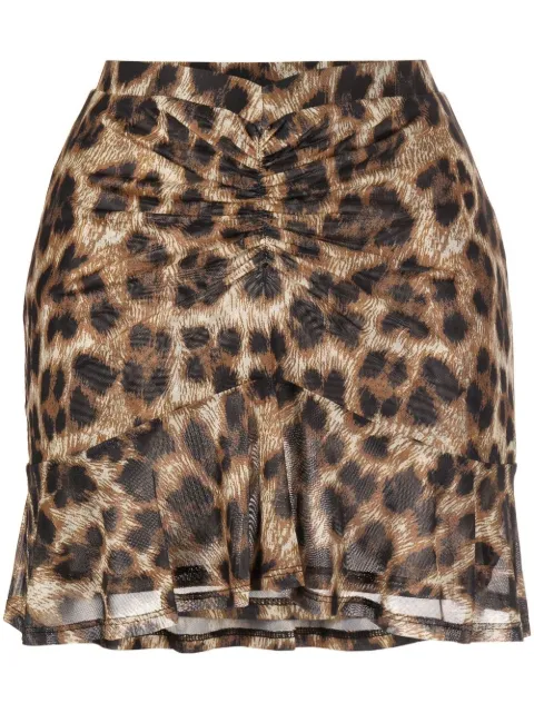 Miaou Alva ruched mini skirt