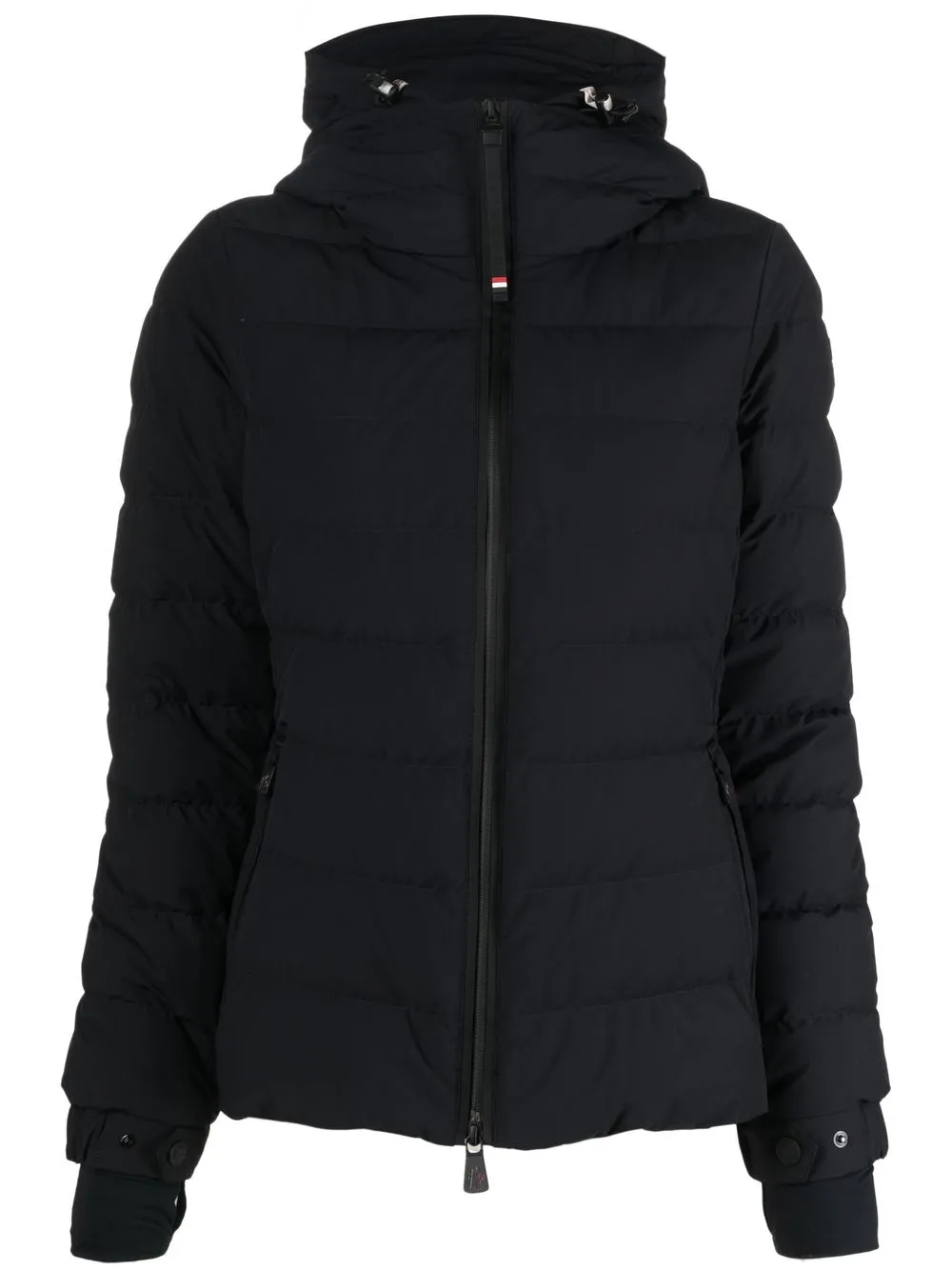 Moncler Funnel Neck Padded Jacket In Black