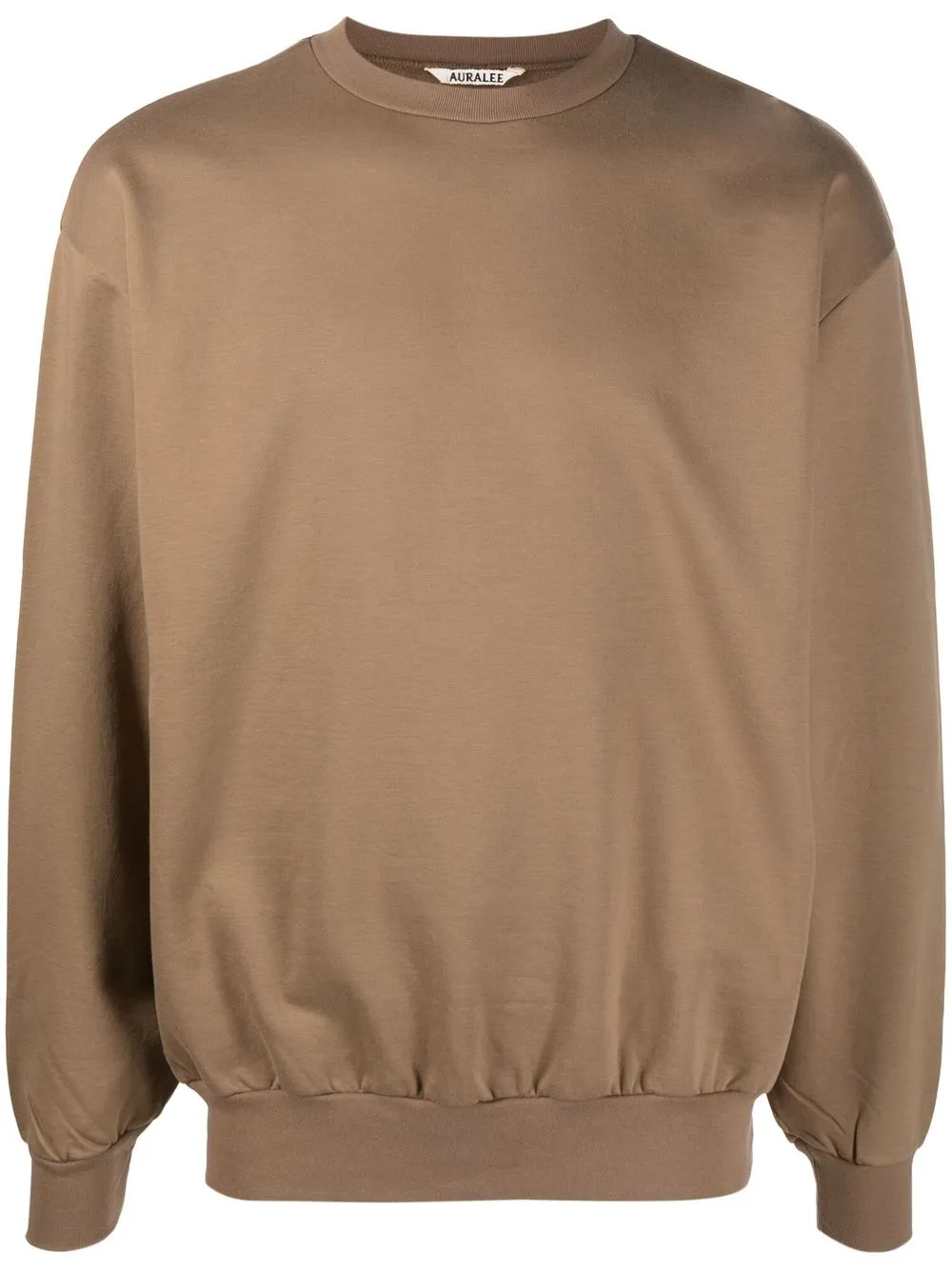 

Auralee crew-neck cotton sweatshirt - Brown