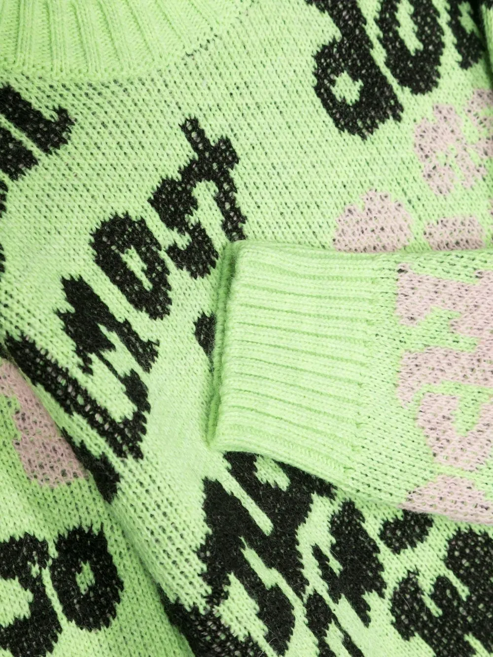  Msgm Kids Pullover Mit Grafischem Print   Grün 