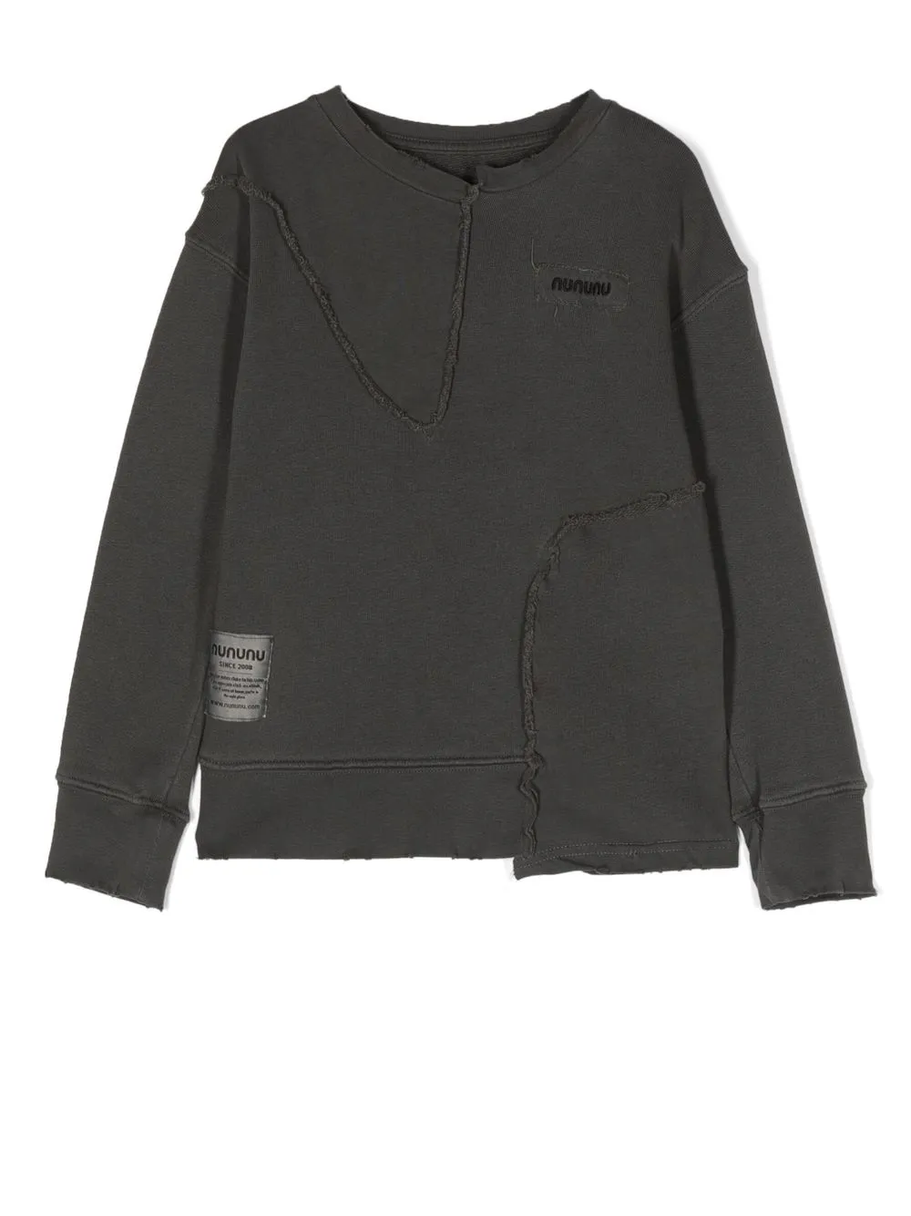 

Nununu chamarra con logo bordado - Gris