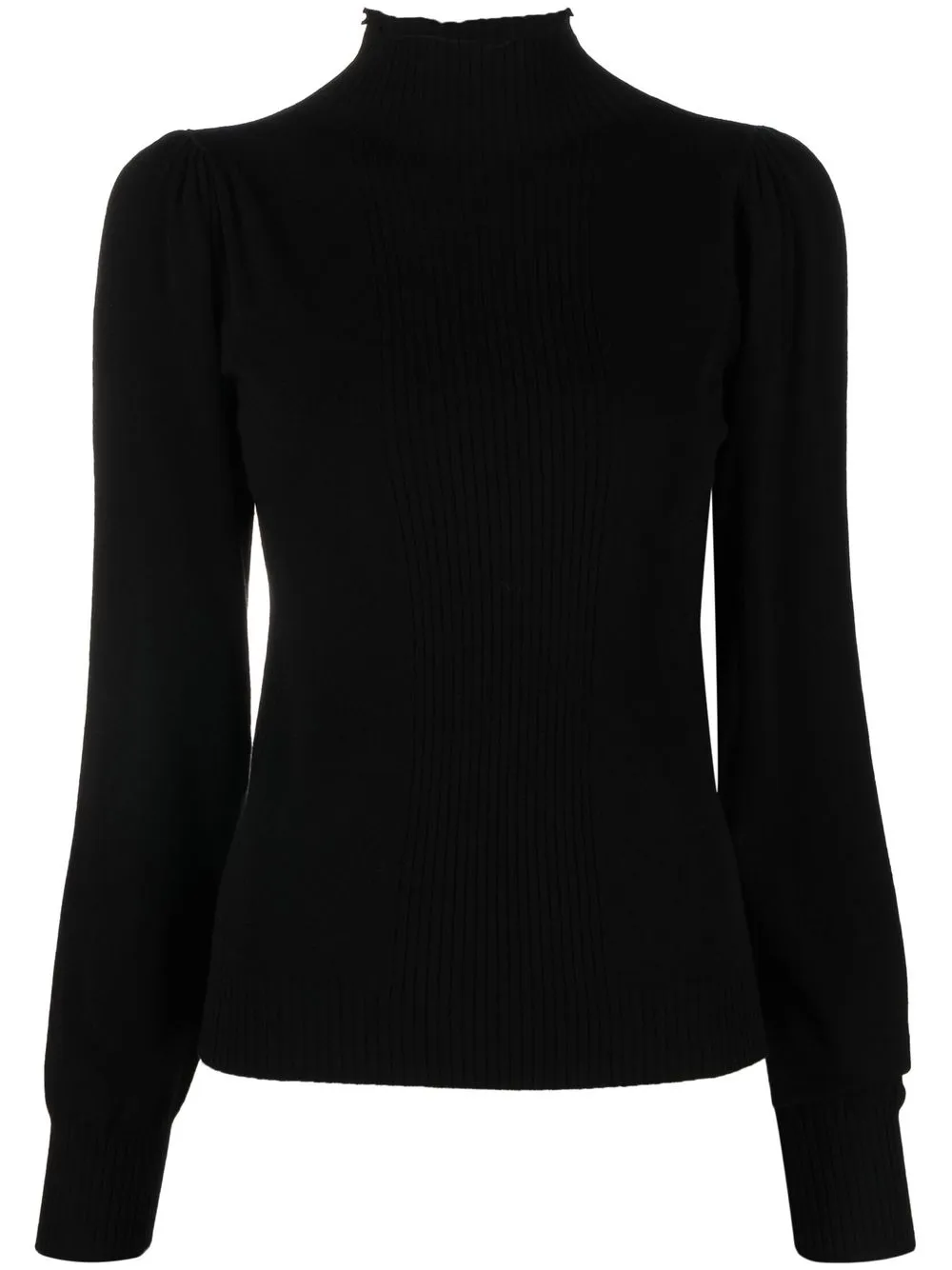 

TWINSET logo-buckle high-neck jumper - Black
