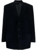 Pierre Cardin Pre-Owned 1980s notch lapels velvet blazer - Blue