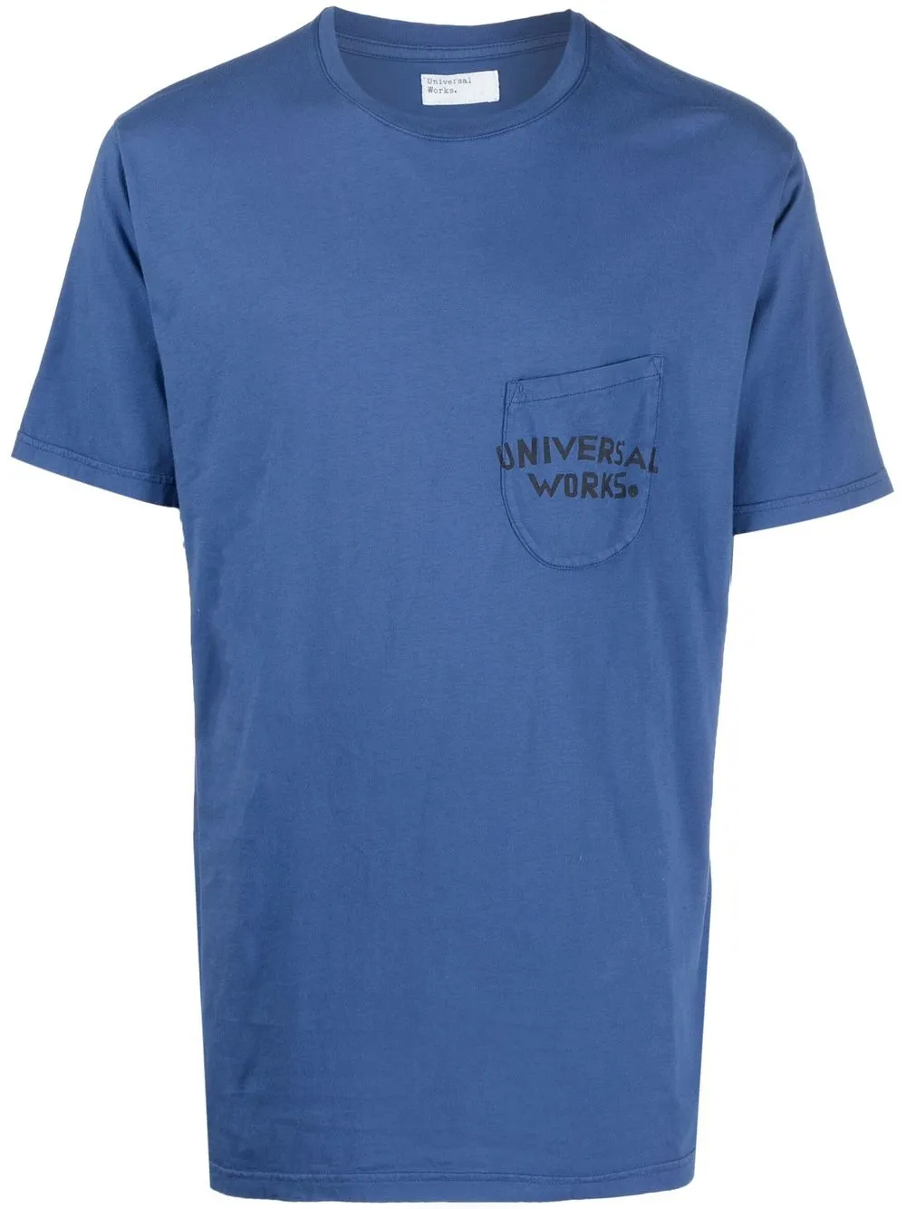 

Universal Works playera con logo estampado - Azul