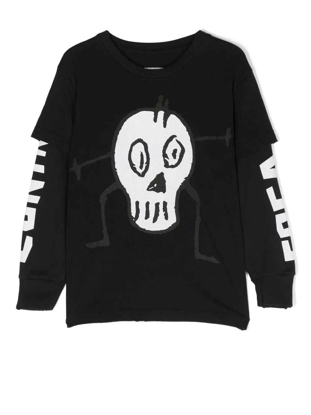 

Nununu skull-print long-sleeve T-shirt - Black