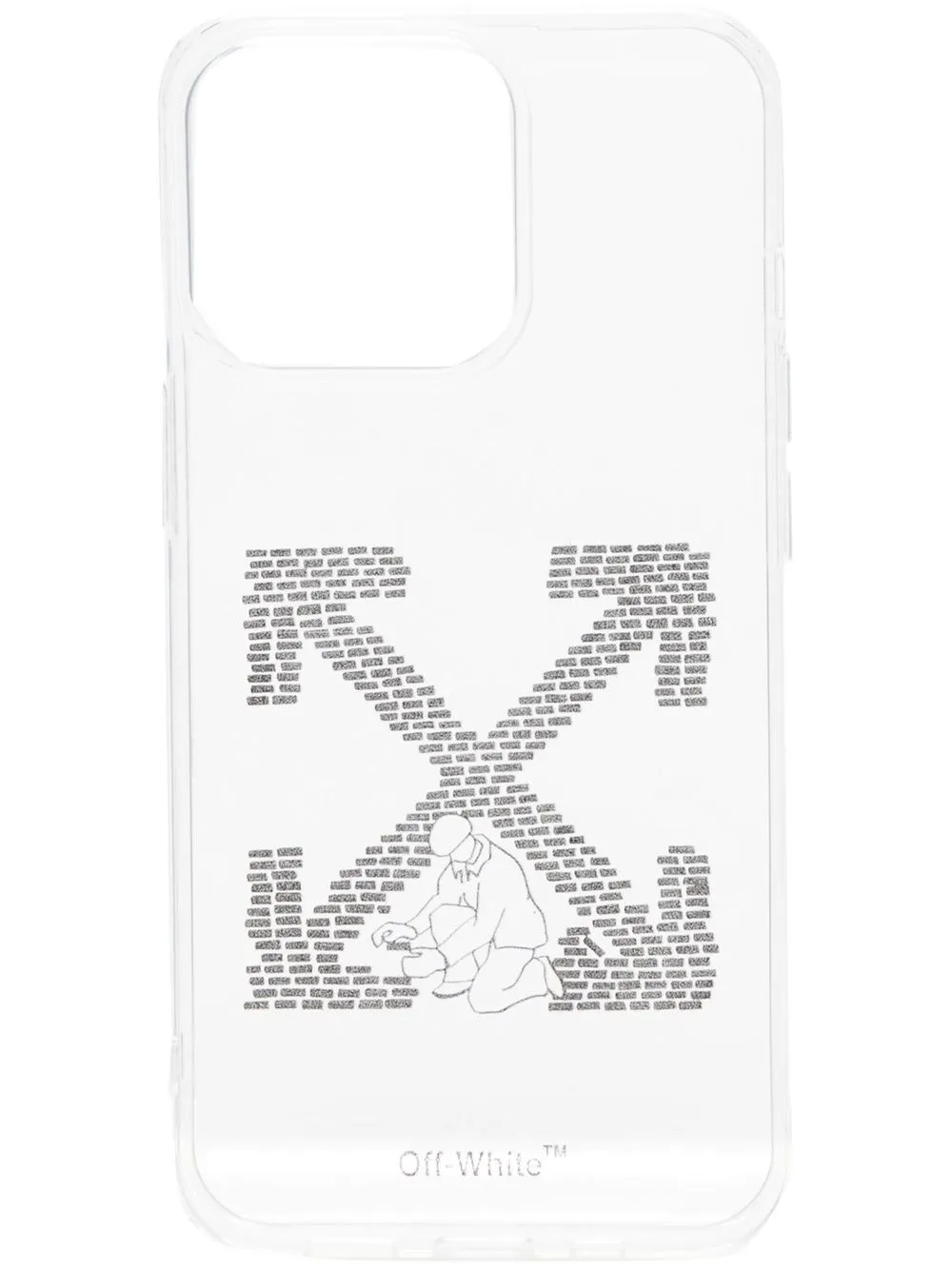 

Off-White funda para iPhone 13 Pro con motivo Arrows - Blanco