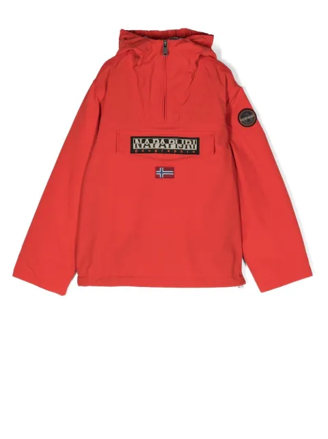 Napapijri Kids logo-patch rain jacket 