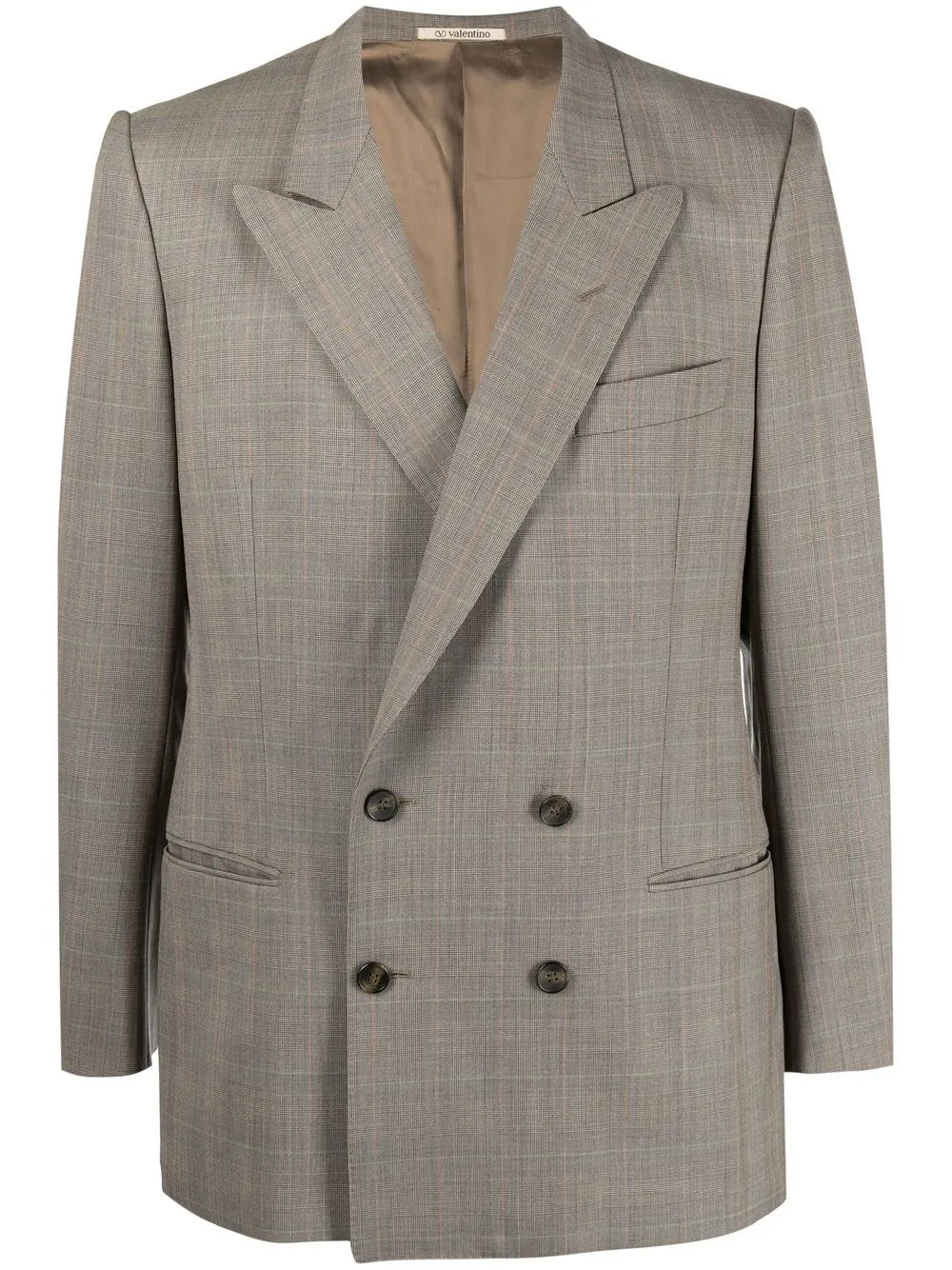 

Valentino Pre-Owned 1990s double-breasted wool jacket - Grey