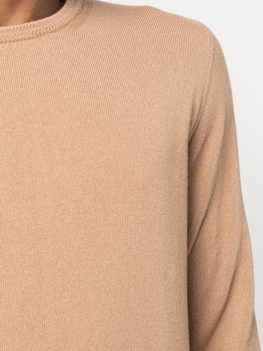 Shop Colombo Crew-neck Cashmere Jumper In Braun