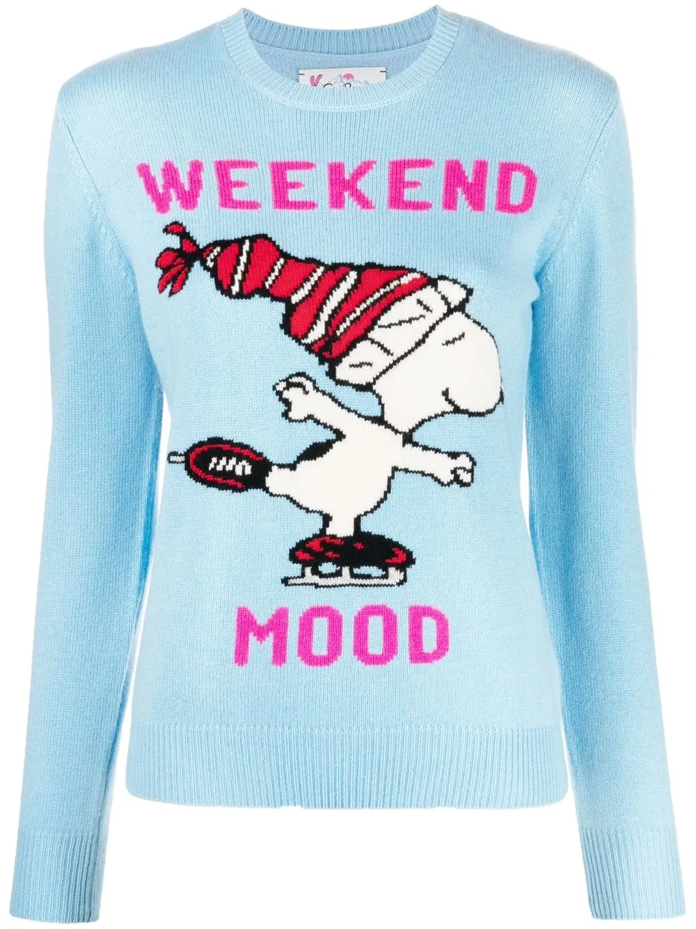 

MC2 Saint Barth Snoopy ice skating crew-neck jumper - Blue