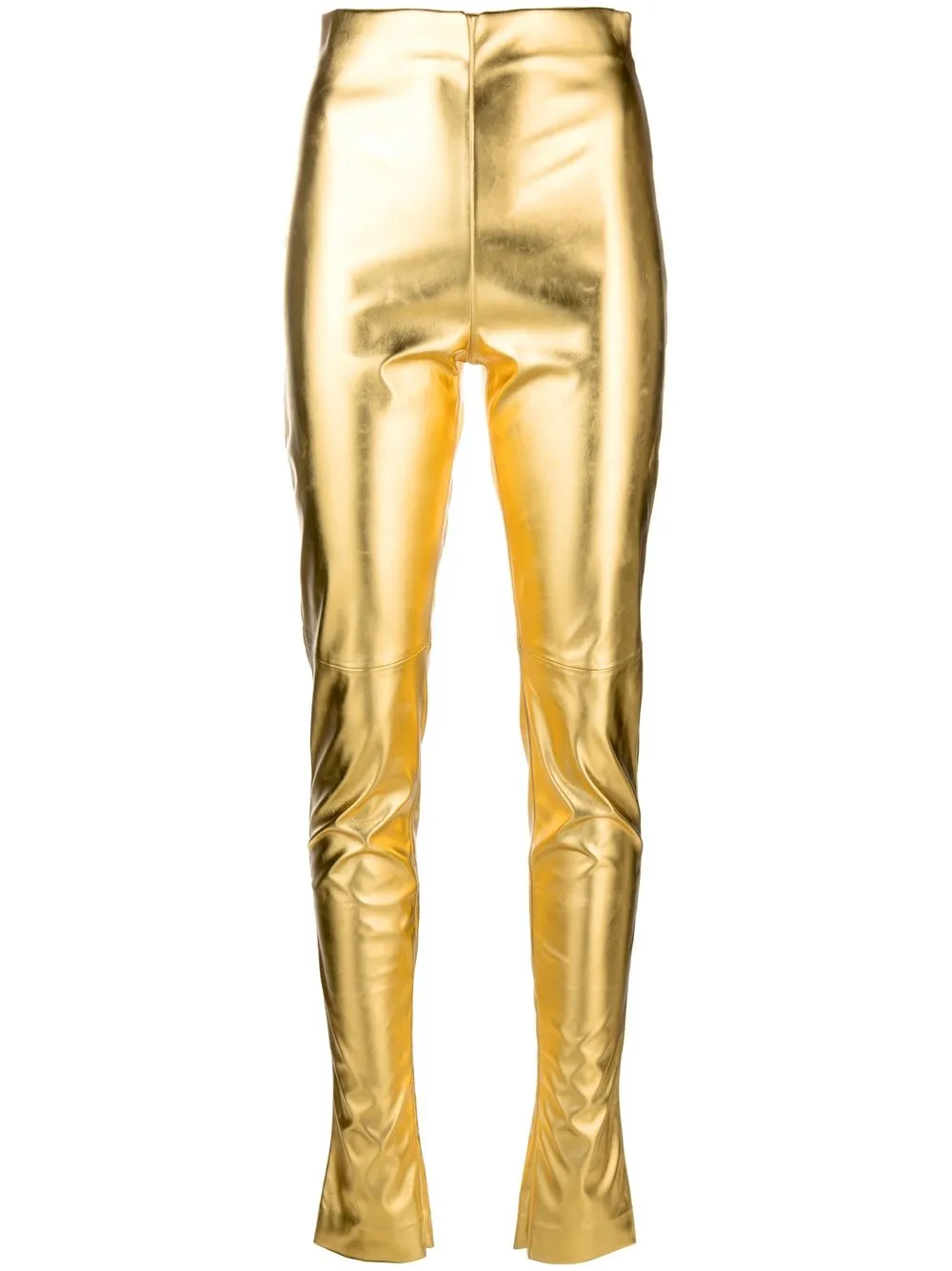 

THE ANDAMANE leggins con cierre - Dorado