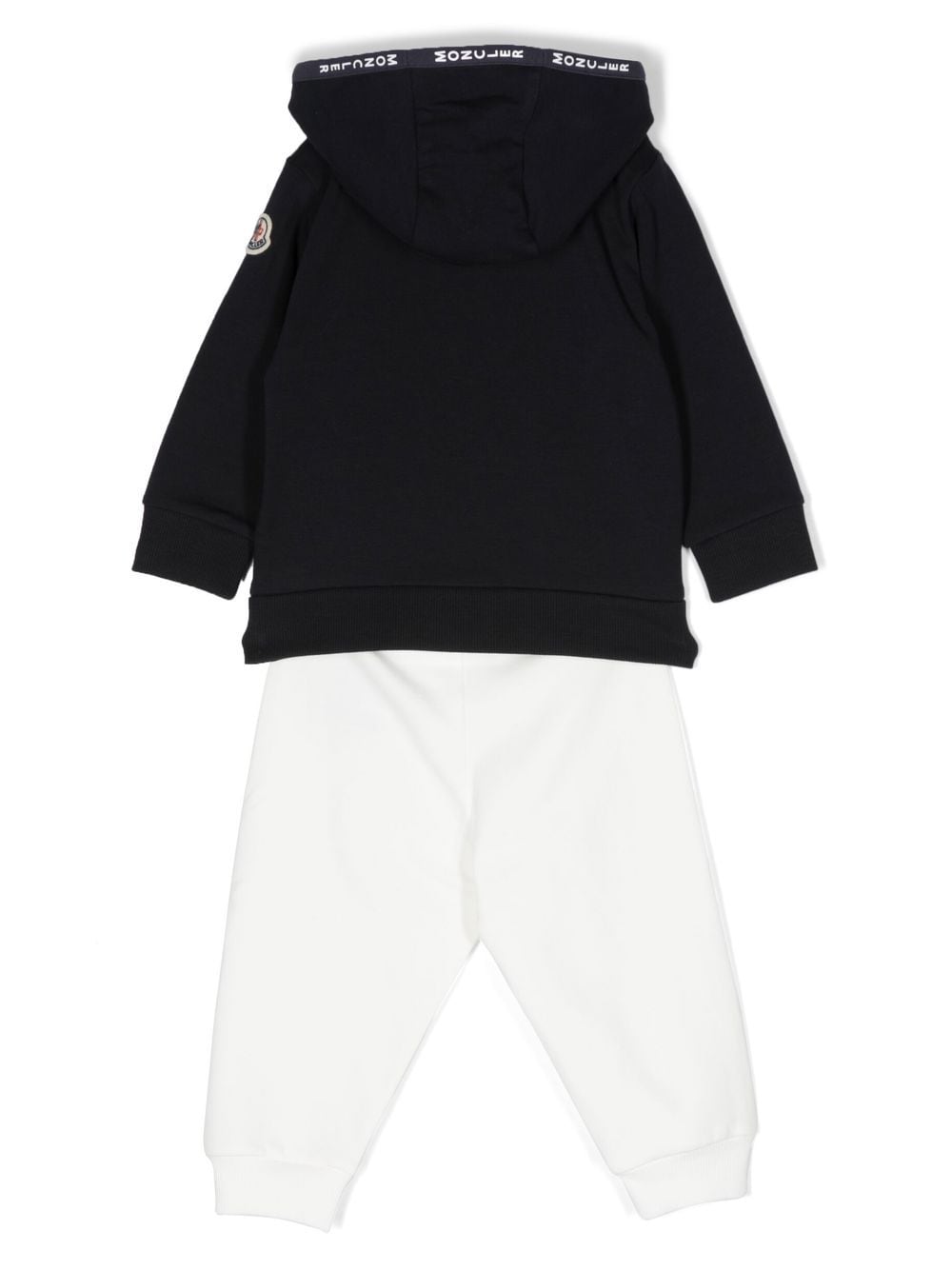 Image 2 of Moncler Enfant stretch-cotton logo-print tracksuit set