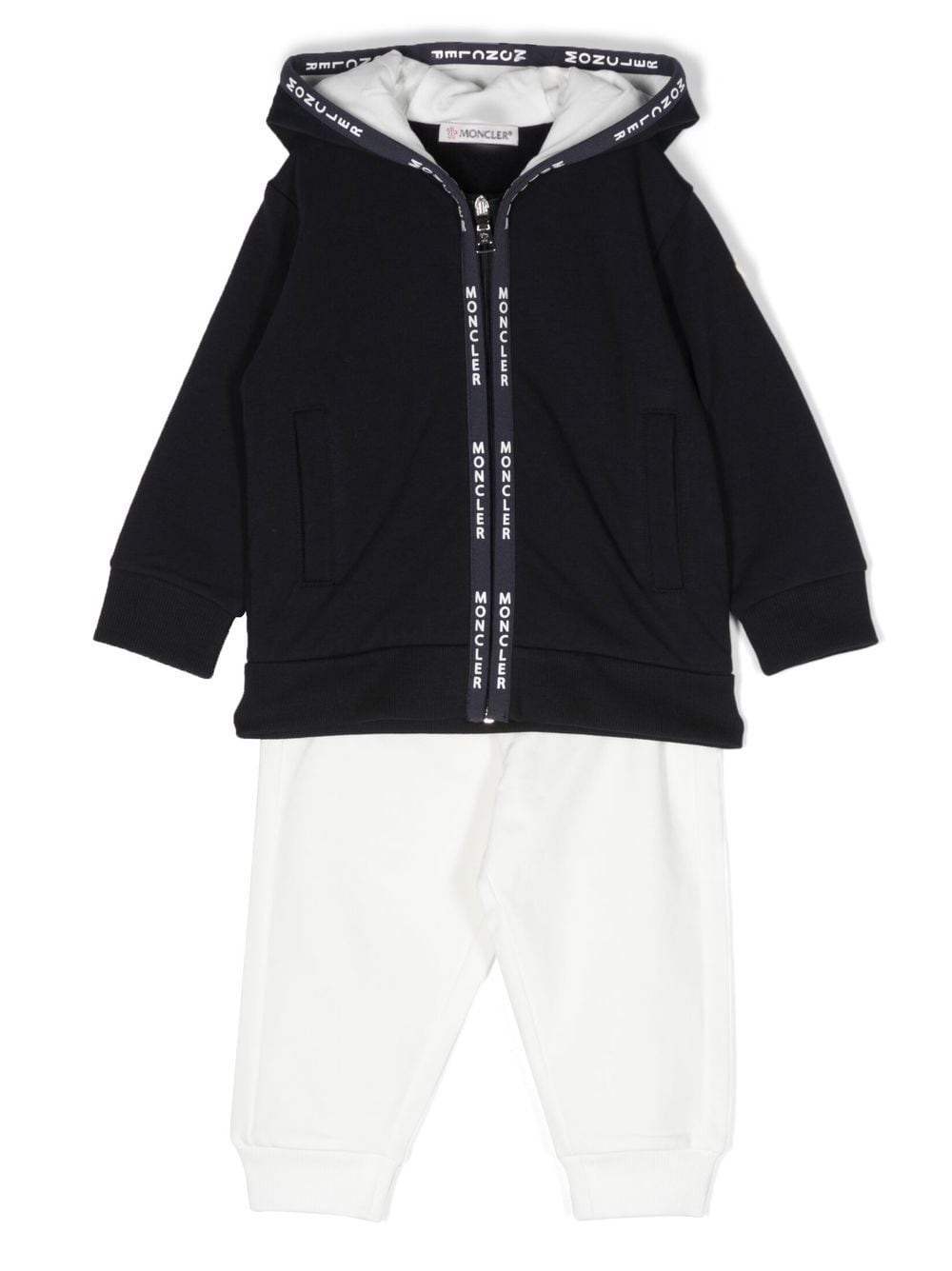 Image 1 of Moncler Enfant stretch-cotton logo-print tracksuit set