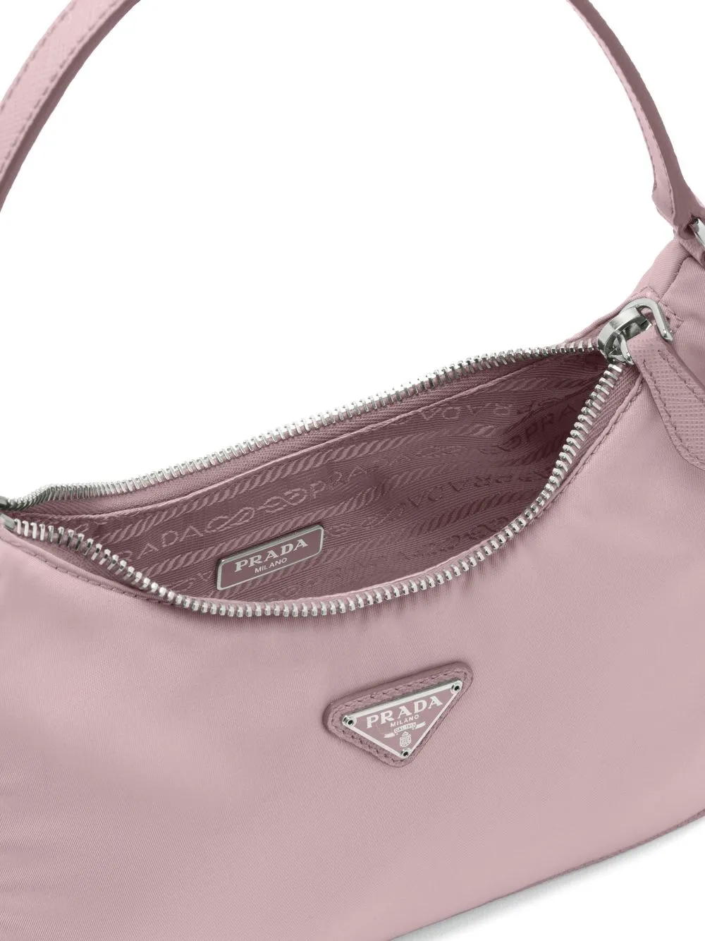 Re Edition 2005 Small Leather Shoulder Bag in Pink - Prada