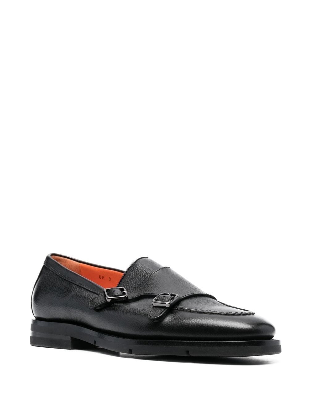 Santoni monk-strap Leather Loafers - Farfetch