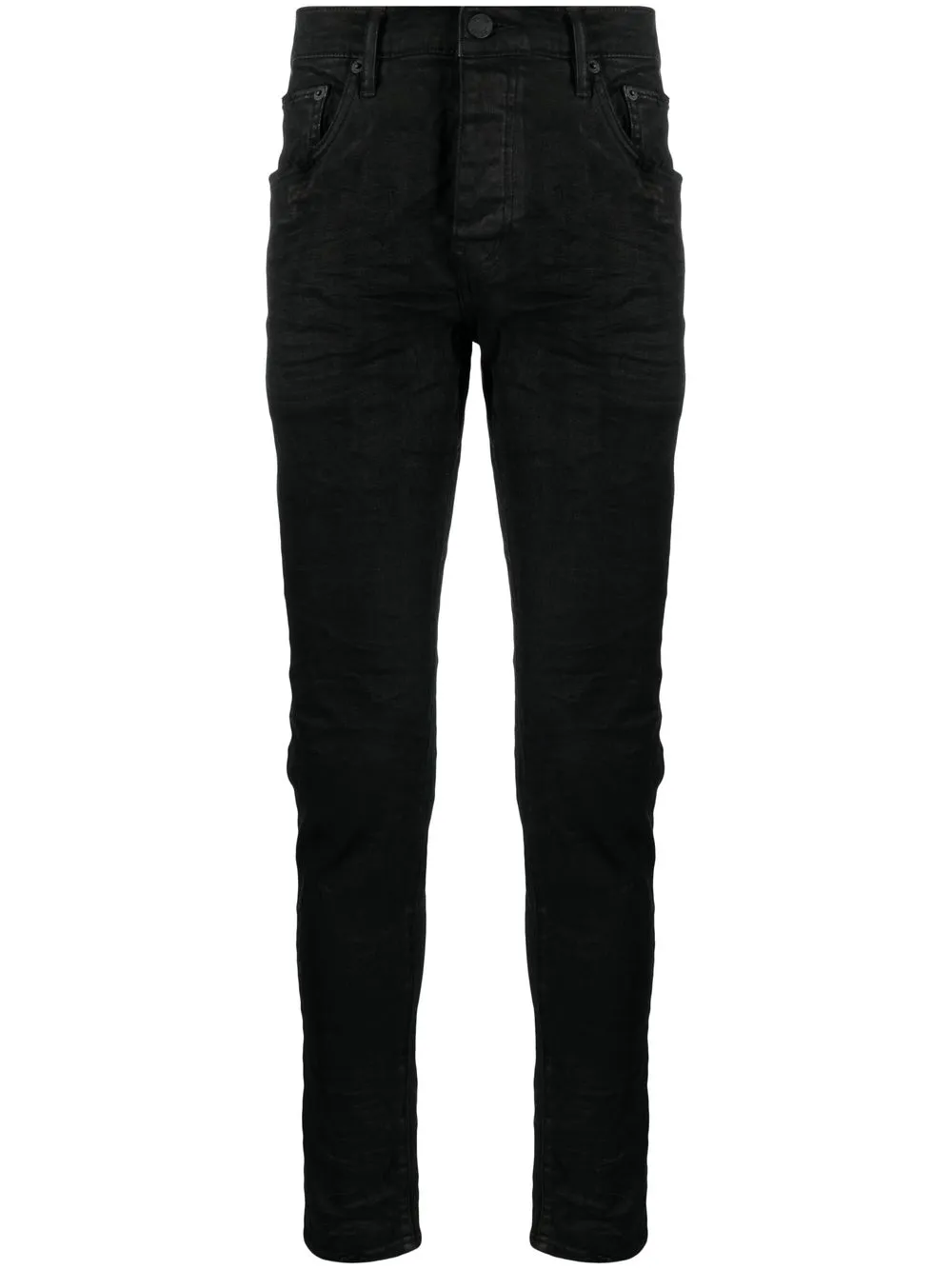 

Purple Brand five-pocket skinny cut jeans - Black