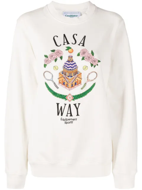 Casablanca толстовка Casa Way с вышивкой