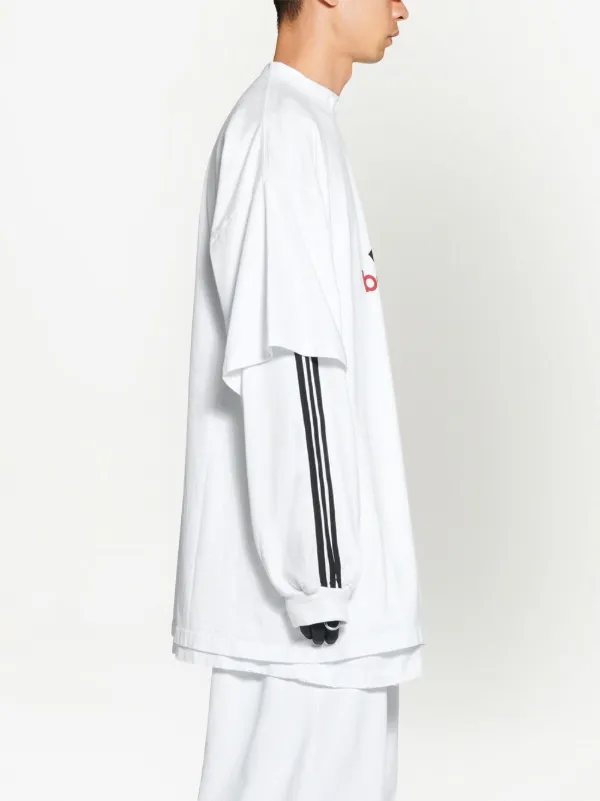 Balenciaga x Adidas logo-print T-shirt - Farfetch
