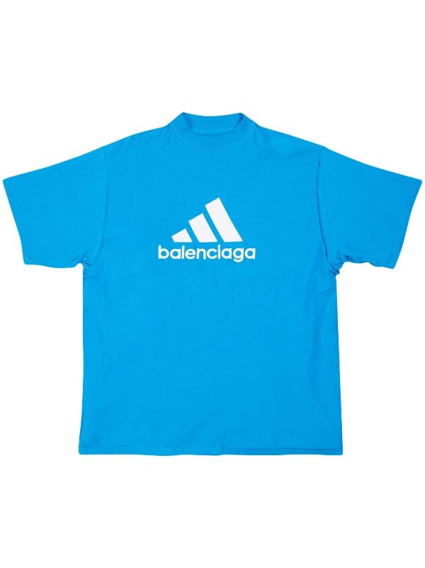 patinar Hacia abajo Acorazado Balenciaga x Adidas logo-print T-shirt - Farfetch
