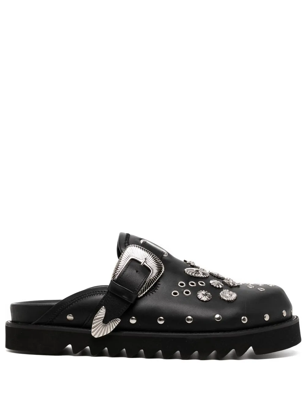 

Toga Virilis studded buckle-detail sandals - Black