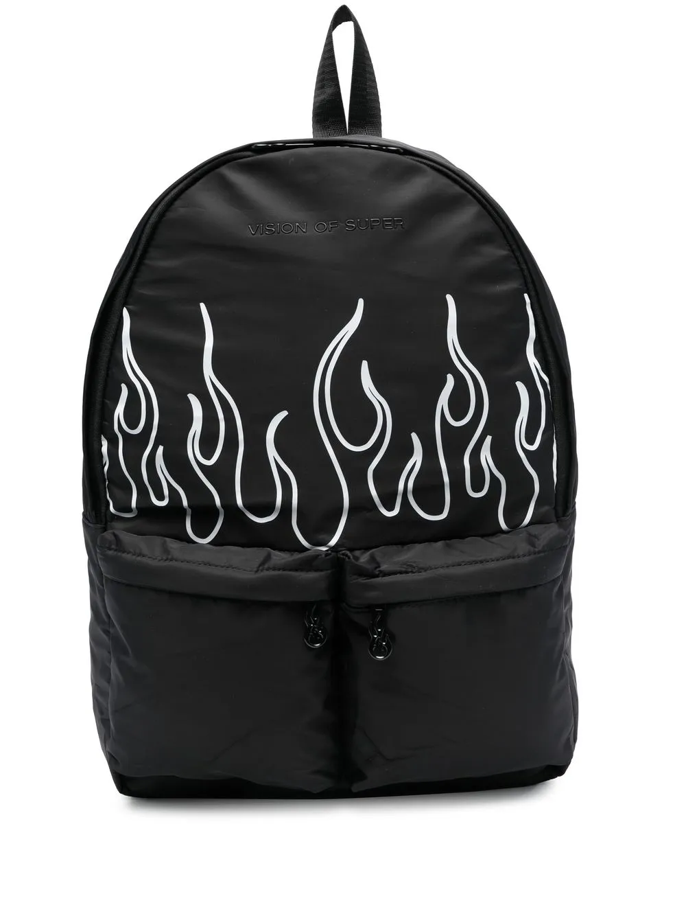 

Vision Of Super flame-print backpack - Black