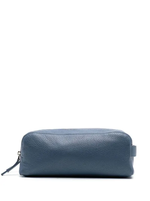 Orciani textured-finish zipped-up wash bag