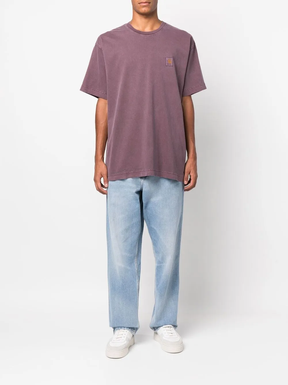 Carhartt WIP T-shirt met logopatch - Paars