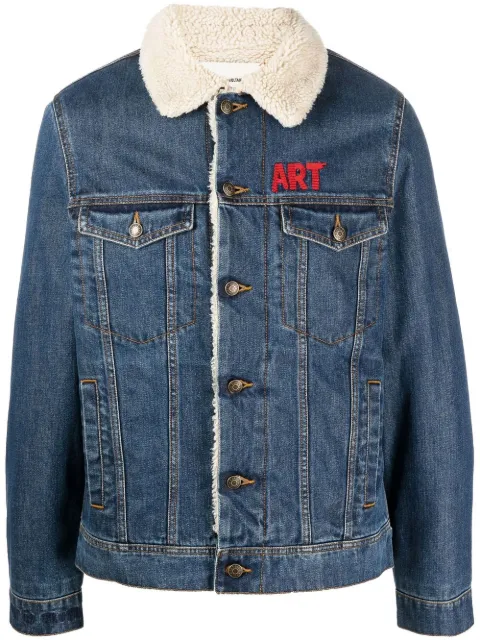 Zadig&Voltaire logo-patch button-up denim jacket 