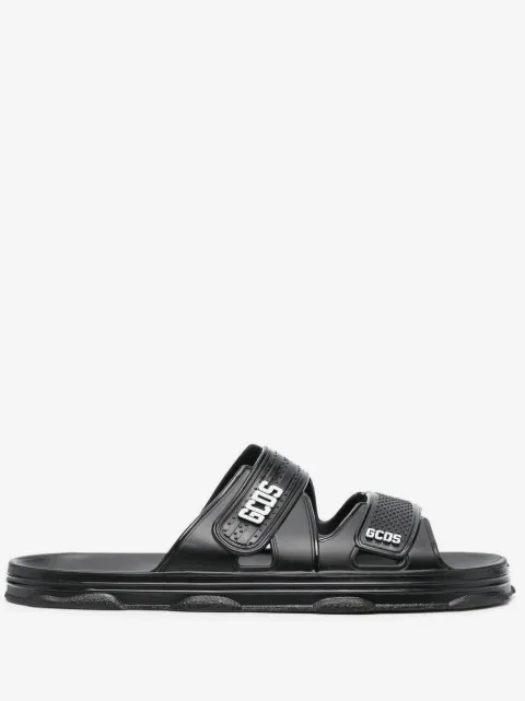 GCDS logo-detail open-toe slides 