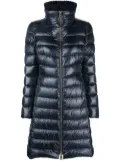 Herno knitted-collar padded coat - Blue